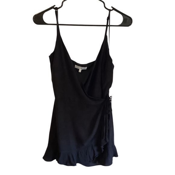 Honey Belle Black Wrap Dress with Shorts Underneath & Ruffle Hem WORN ONCE - Picture 9 of 12